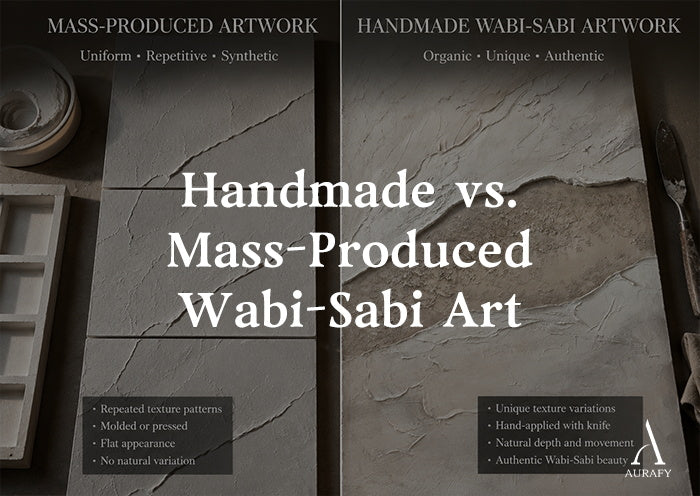 Handmade vs. Mass-Produced Wabi-Sabi Art