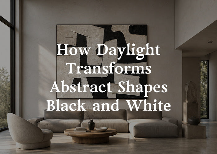 How Daylight Transforms Abstract Shapes Black and White