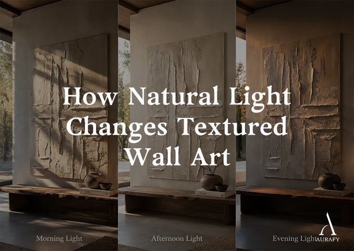 How Natural Light Changes Textured Wall Art