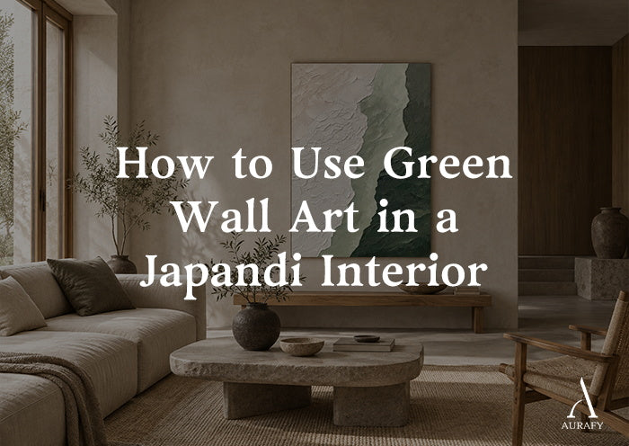 How to Use Green Wall Art in a Japandi Interior