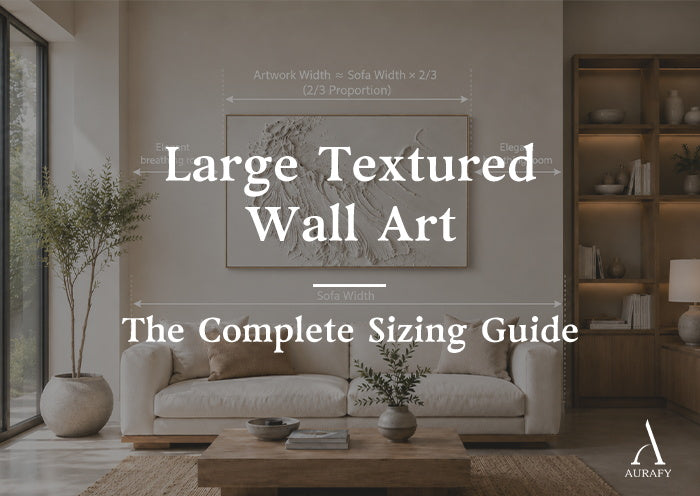 Large Textured Wall Art: The Complete Sizing Guide