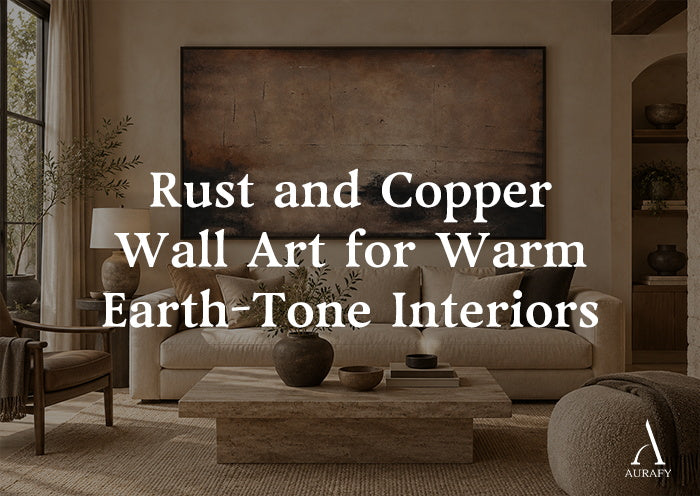 Rust and Copper Wall Art for Warm Earth-Tone Interiors