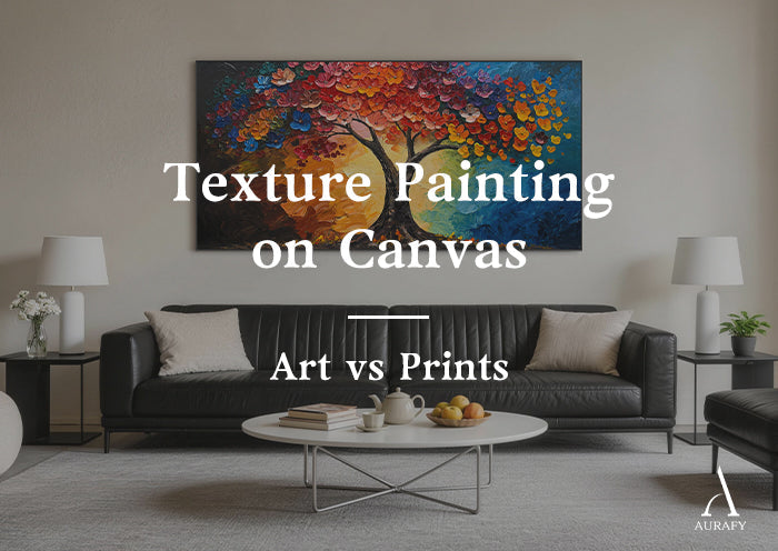 Texture Painting on Canvas: Art vs. Prints