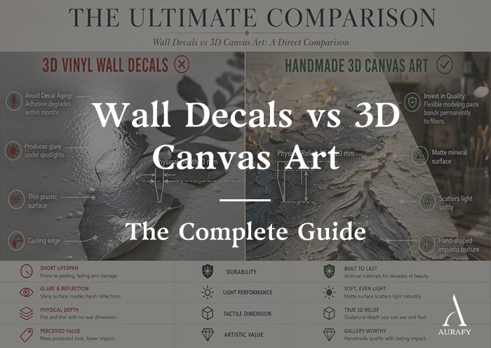 Wall Decals vs 3D Canvas Art: The Complete Guide