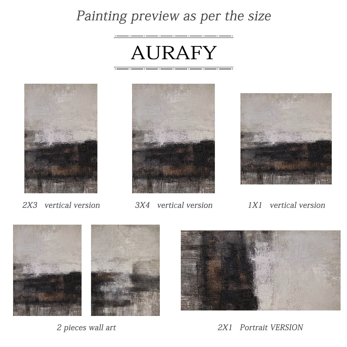 Wabi Sabi Abstract Canvas Wall Art Set of Two Beige Black Living Room Decor AURA207