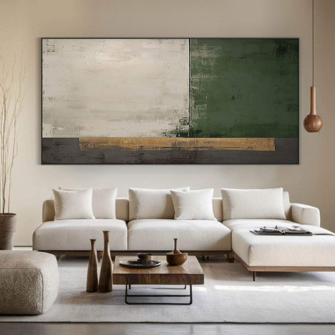 Still Divide a Earth and Moss Abstract Geometry-AURA079