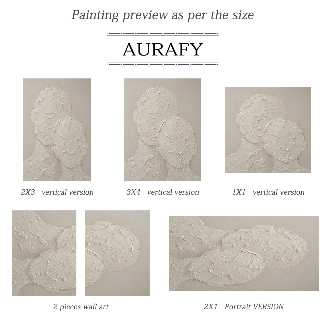 Wabi Sabi Beige 3D Textured Abstract Figurative Japandi Minimalist Knife Stroke Plaster Canvas Wall Art AURA704