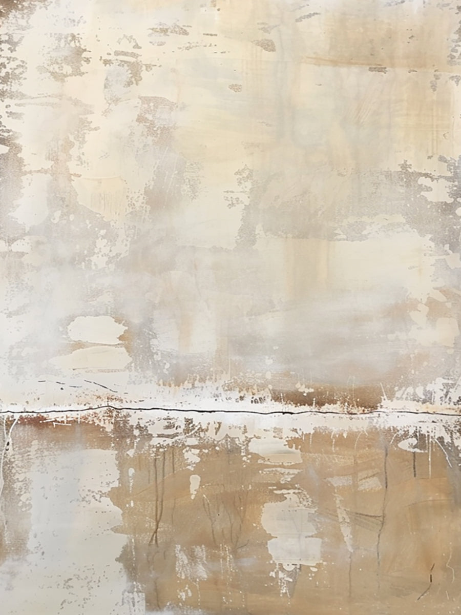 Beige General Abstract Wall Art for Modern Living Room Decor AURA290