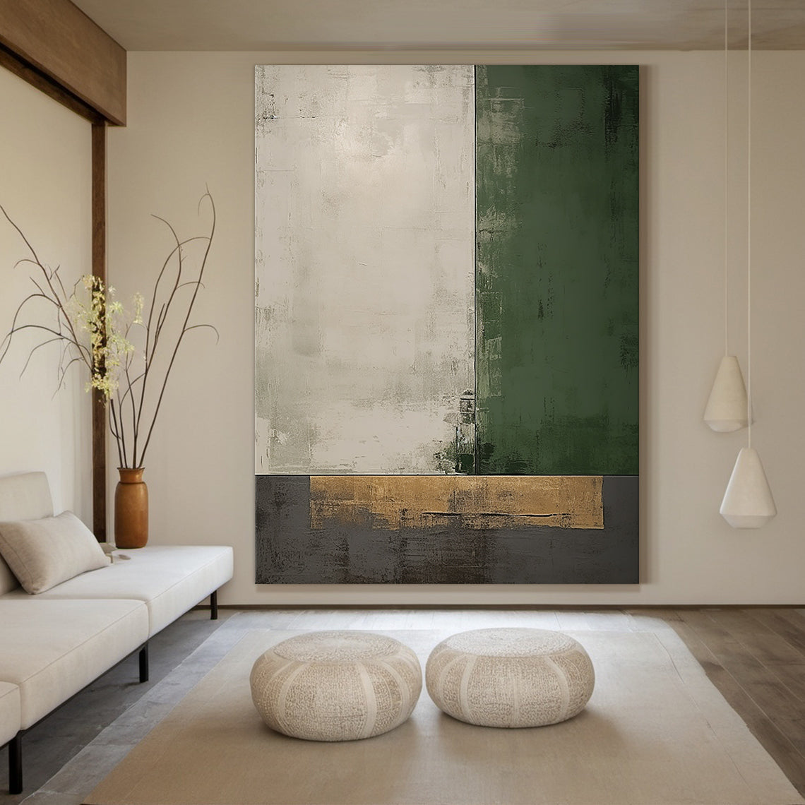 Still Divide a Earth and Moss Abstract Geometry-AURA079