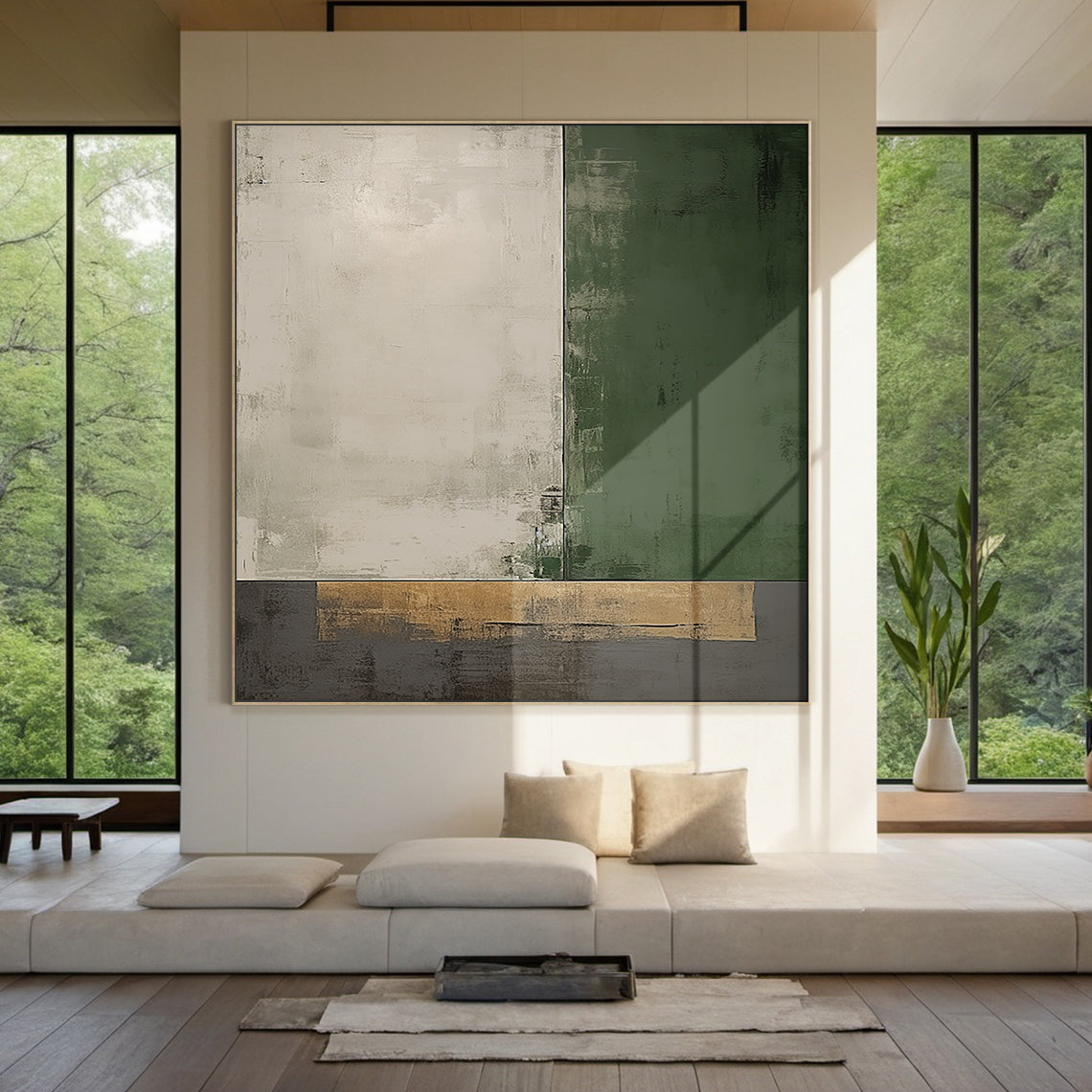 Still Divide a Earth and Moss Abstract Geometry-AURA079