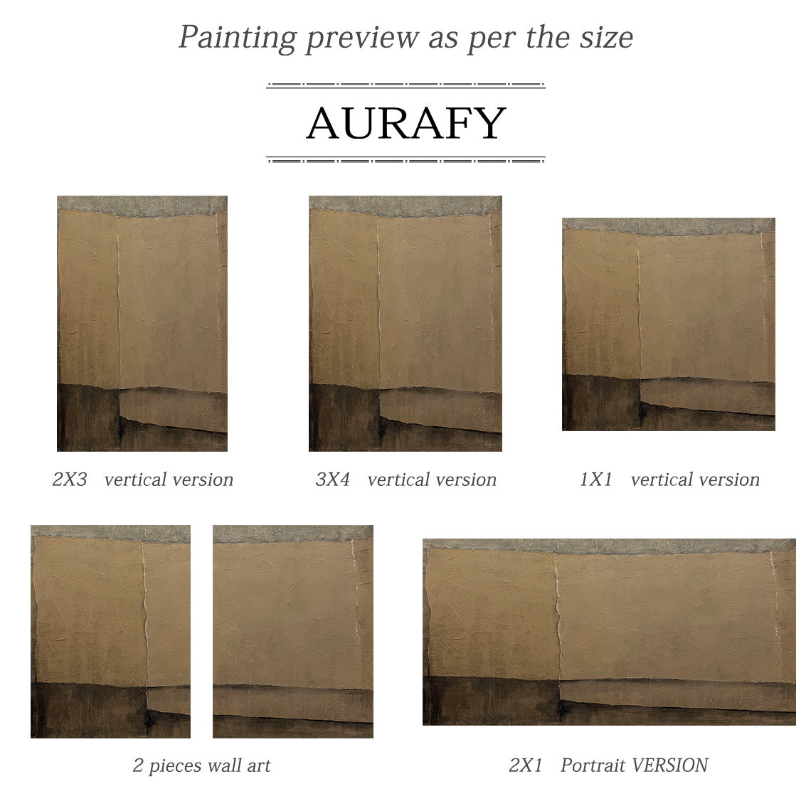 Wabi Sabi Plaster Textured Abstract Art Japandi Beige Brown Tactile Sculpted Canvas Minimalist Wall Painting AURA739