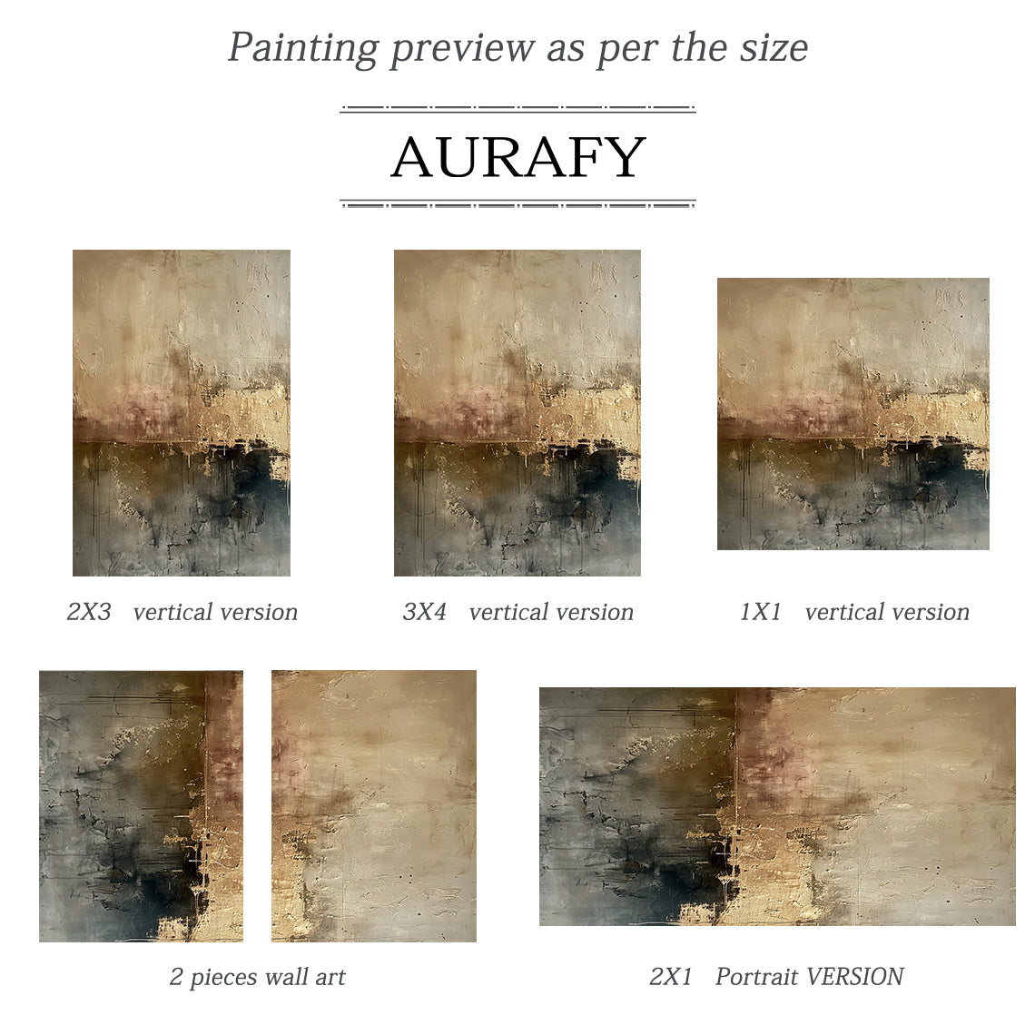 Ash Horizon-Black & Warm Beige Abstract Wall Art, Spatial Field-AURA083