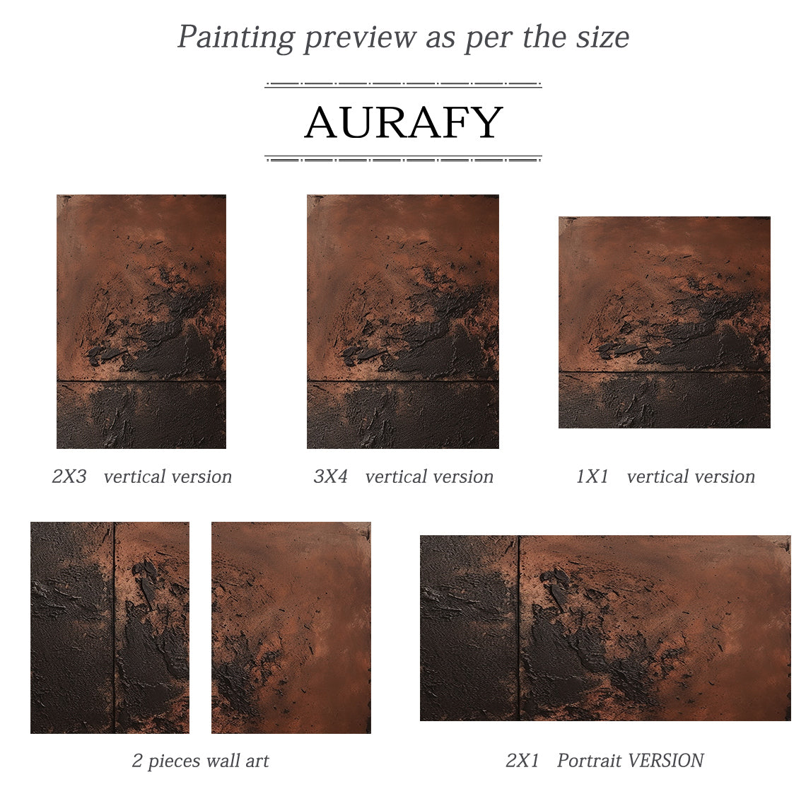 Wabi Sabi Red Black Textured Abstract Wall Art for Living Room AURA216