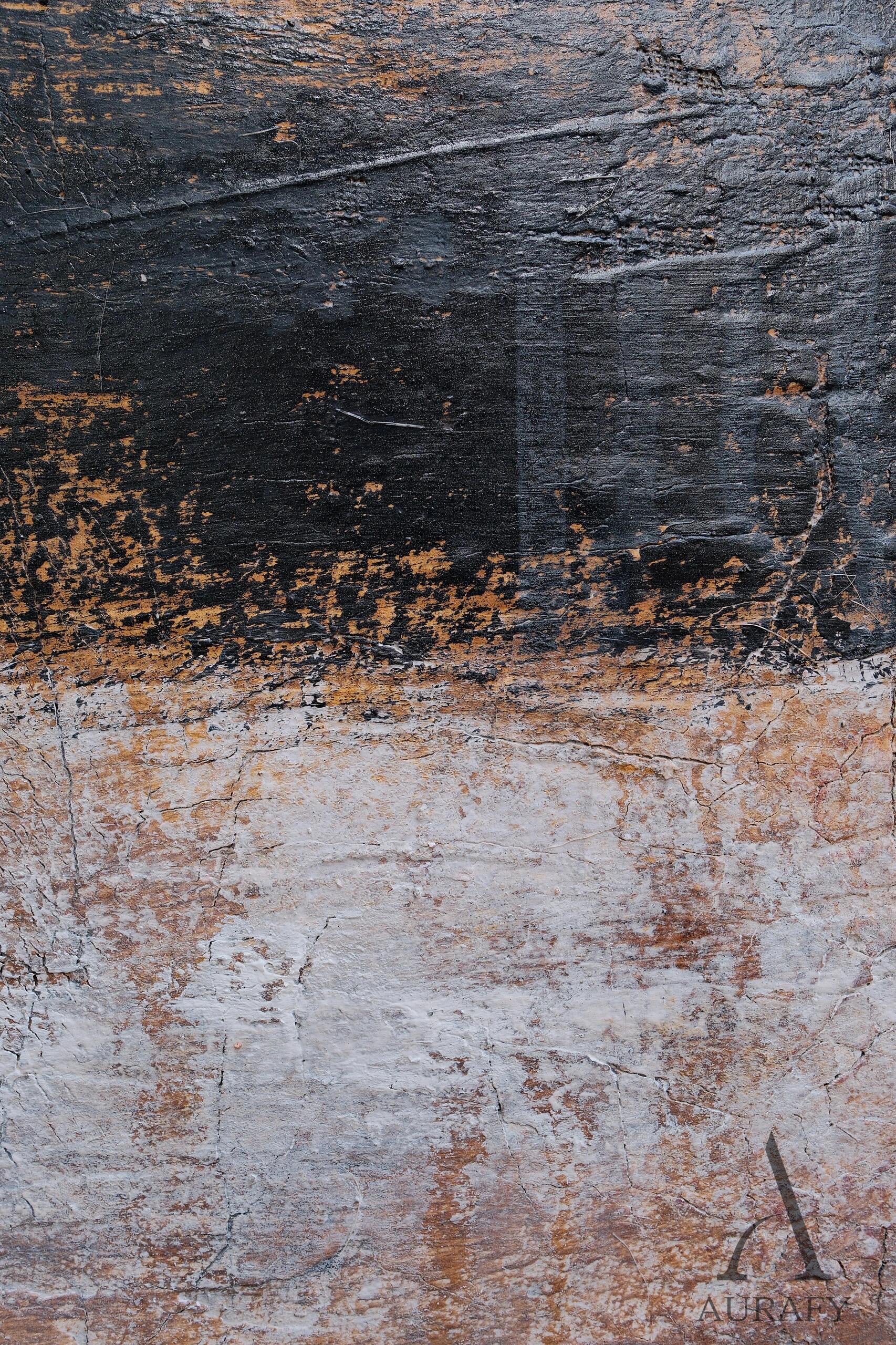 WABI SABI Style Black Gray Handcrafted Rustic Home Decor AURA254