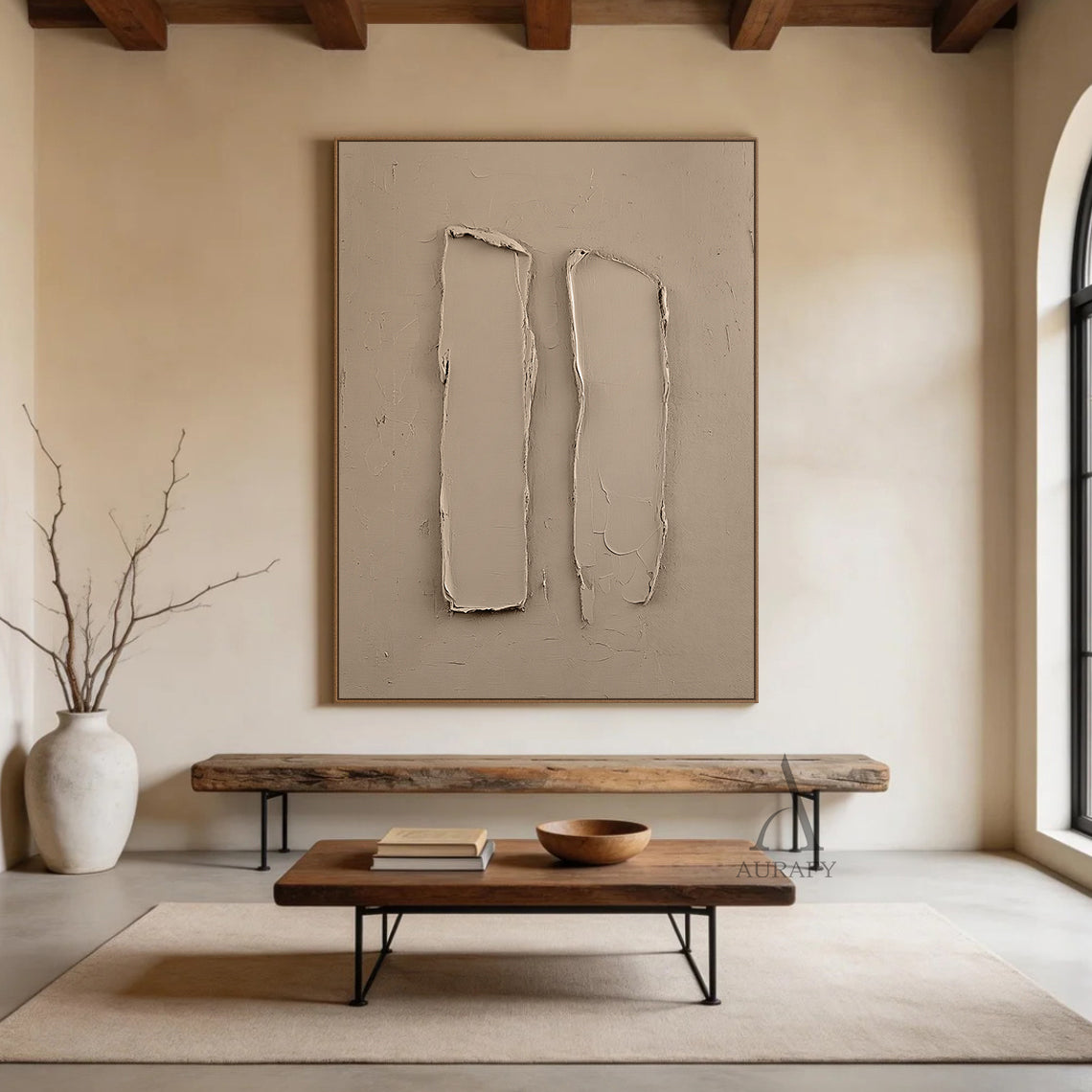 Beige WABI SABI Natural Aesthetic Home Decor for Cozy Spaces AURA275