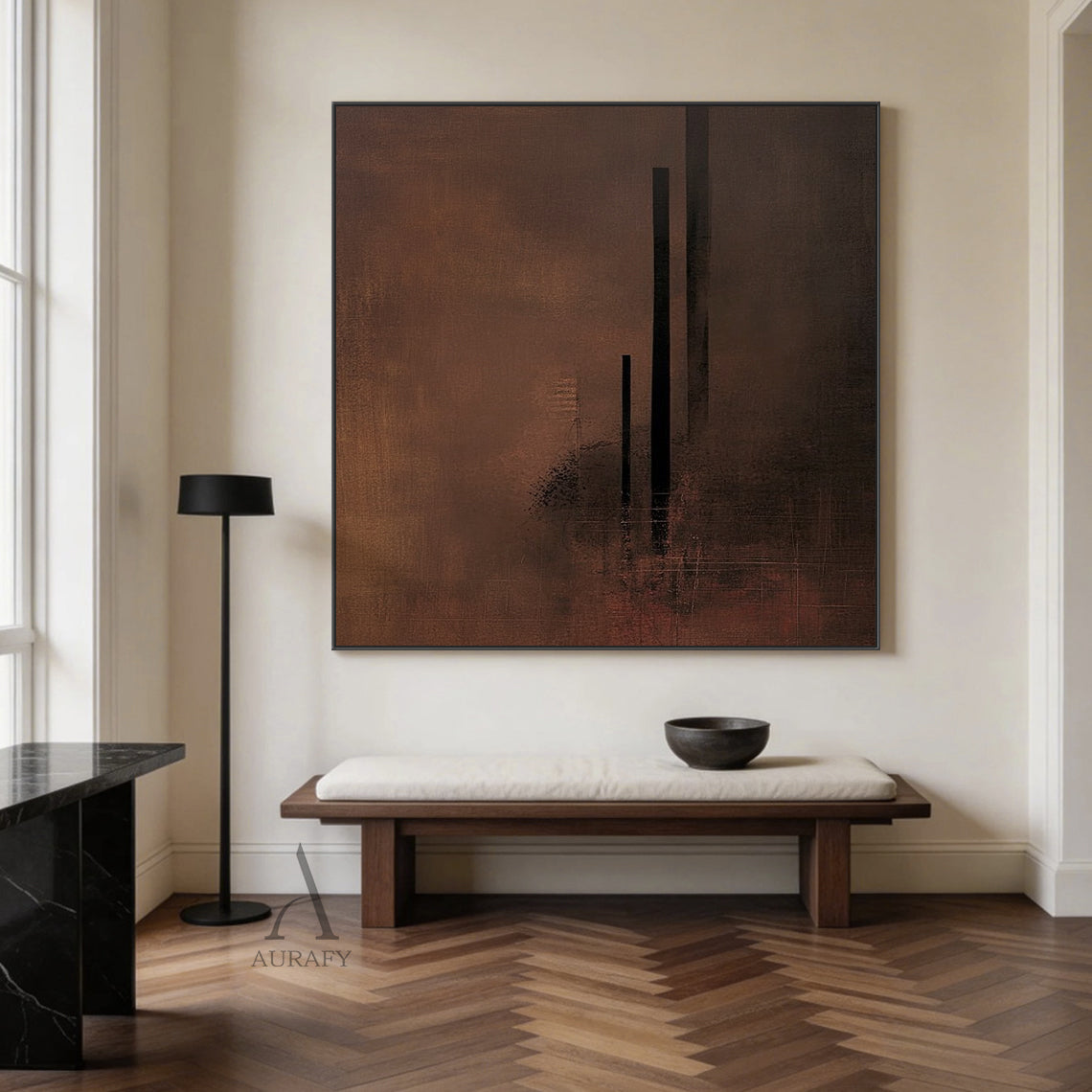 Brown General Abstract Wall Art Decor for Home Living Room AURA380