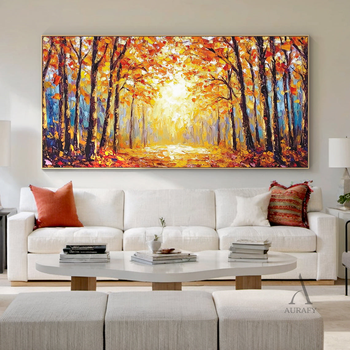 Colorful Landscape Wall Art Rustic Natural Home Decor Piece AURA308