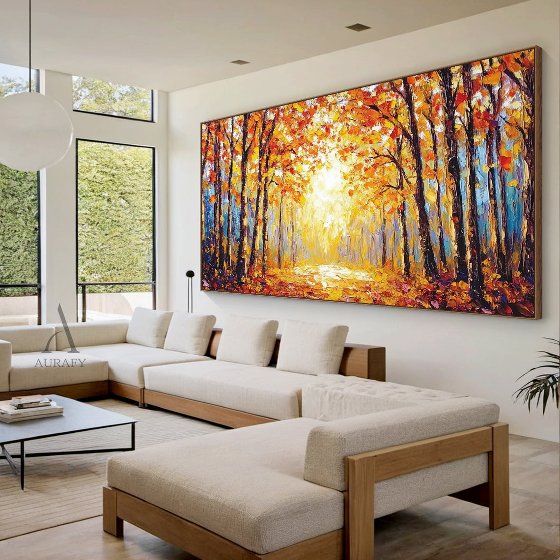 Colorful Landscape Wall Art Rustic Natural Home Decor Piece AURA308