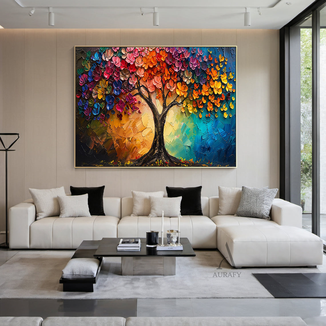 Vibrant Colorful Landscape Wall Art Print for Modern Home Decor AURA314