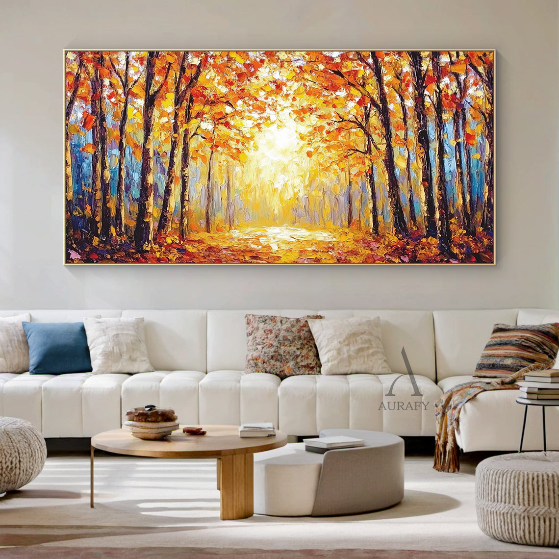 Colorful Landscape Wall Art Rustic Natural Home Decor Piece AURA308