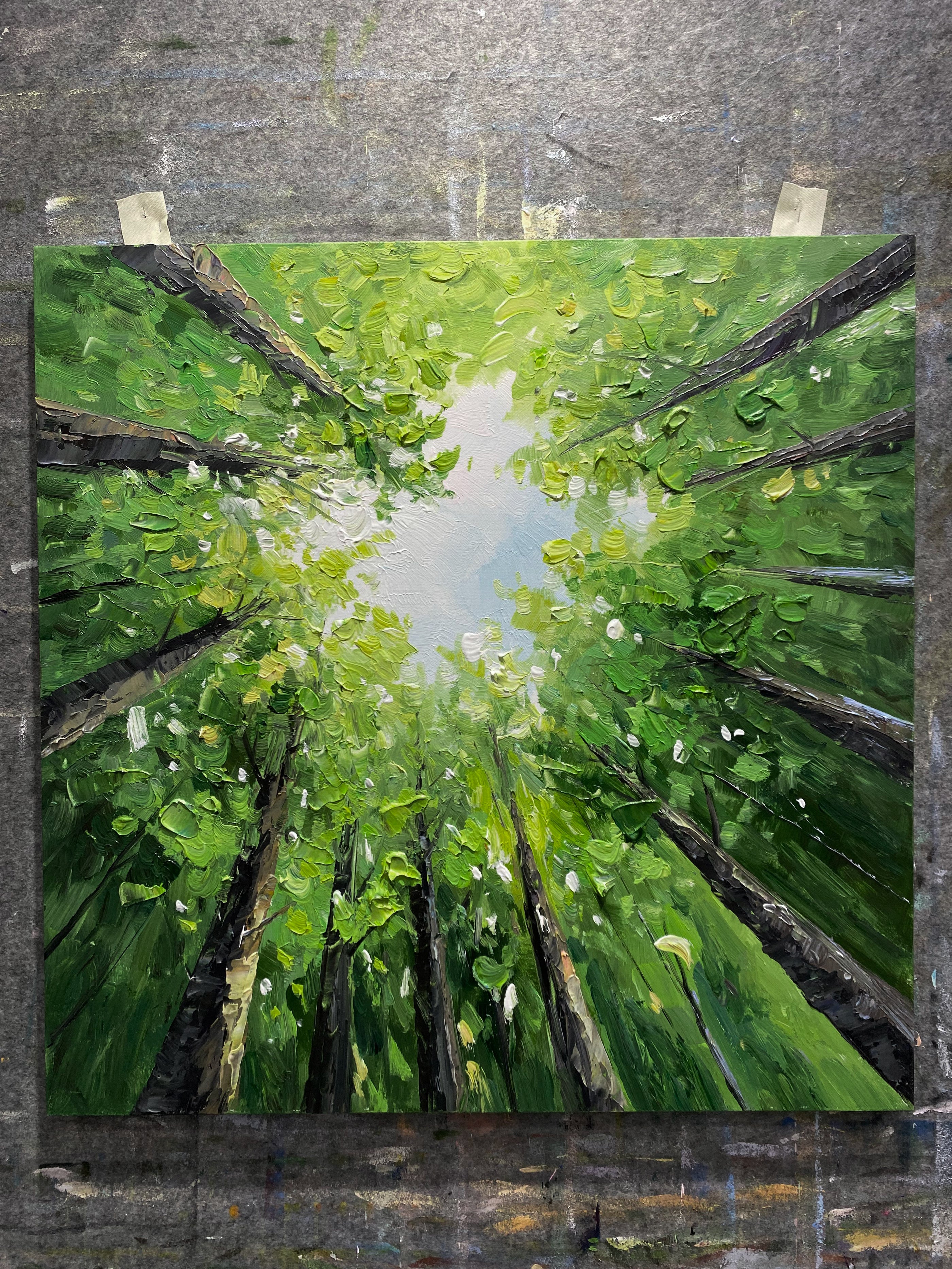Green Landscape Modern Natural Style Art for Home Decor AURA322