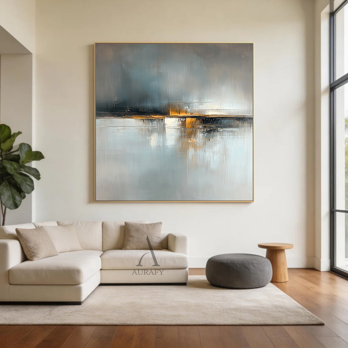 Gray General Abstract Wall Art for Modern Home Decor AURA358