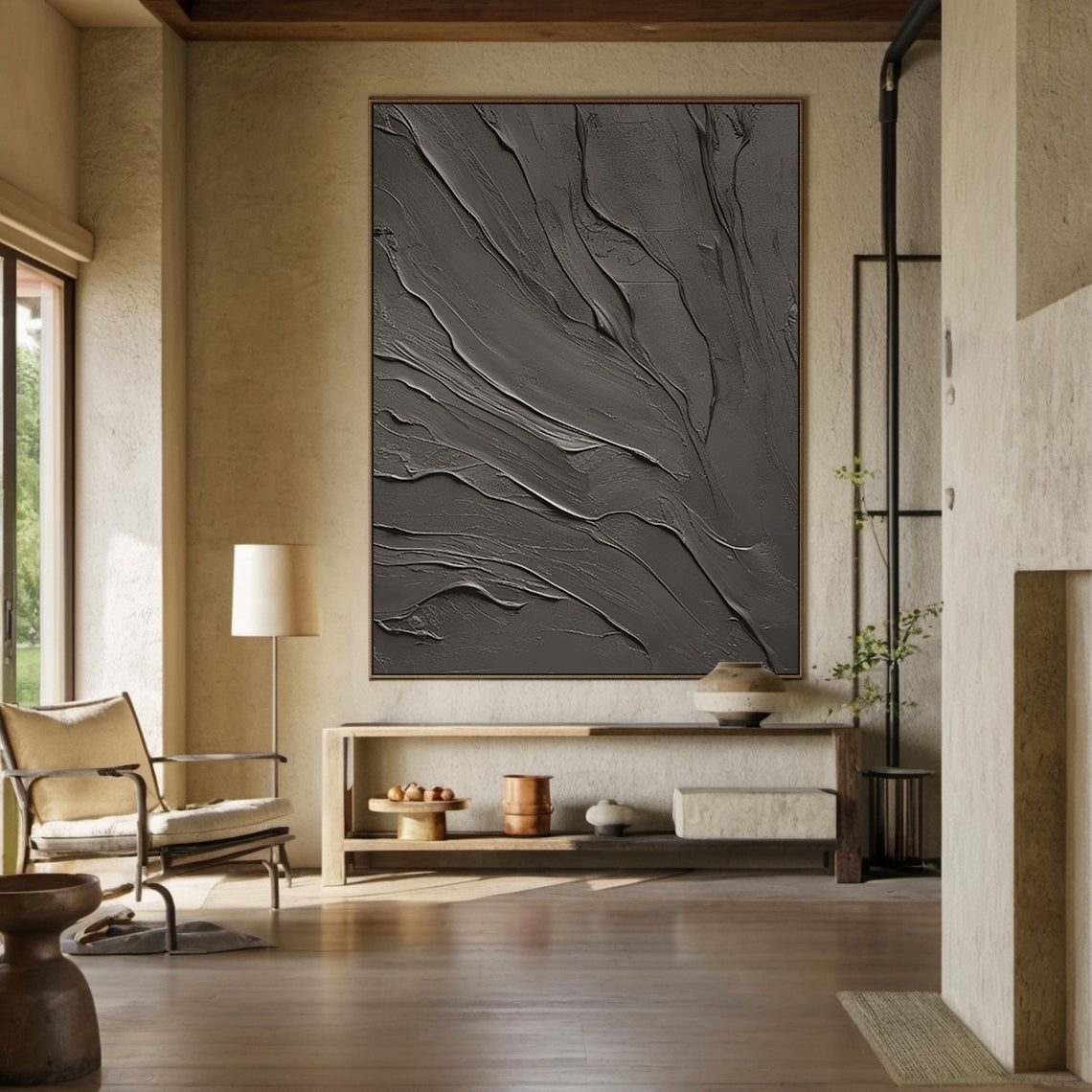 Obsidian Drift-Black 3D Textured-AURA064