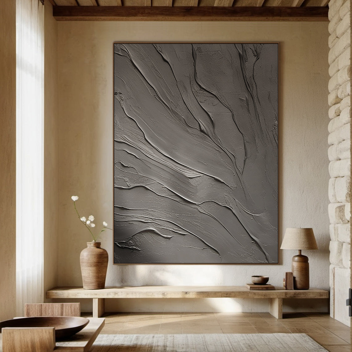 Obsidian Drift-Black 3D Textured-AURA064