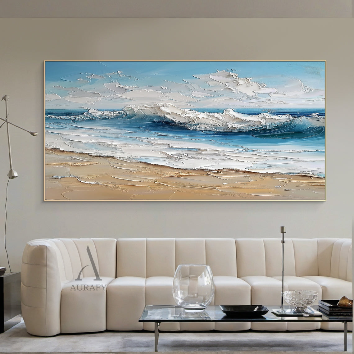 Blue Coastal Seascape Wall Art - AURA680