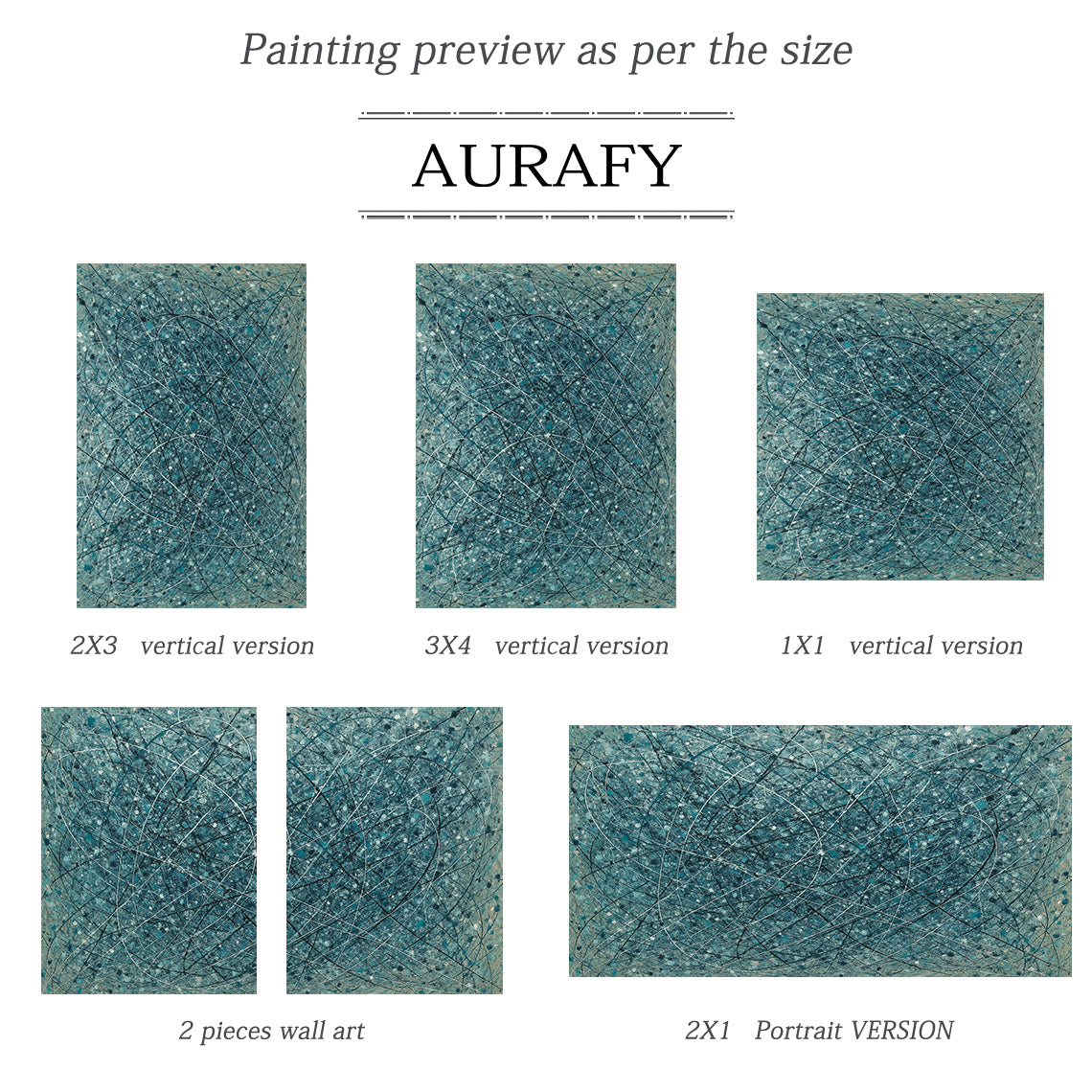 Abstract Blue Art Interwoven Lines Mottled Texture Tactile Surface Pigment Splatter Abstract Expressionist AURA509
