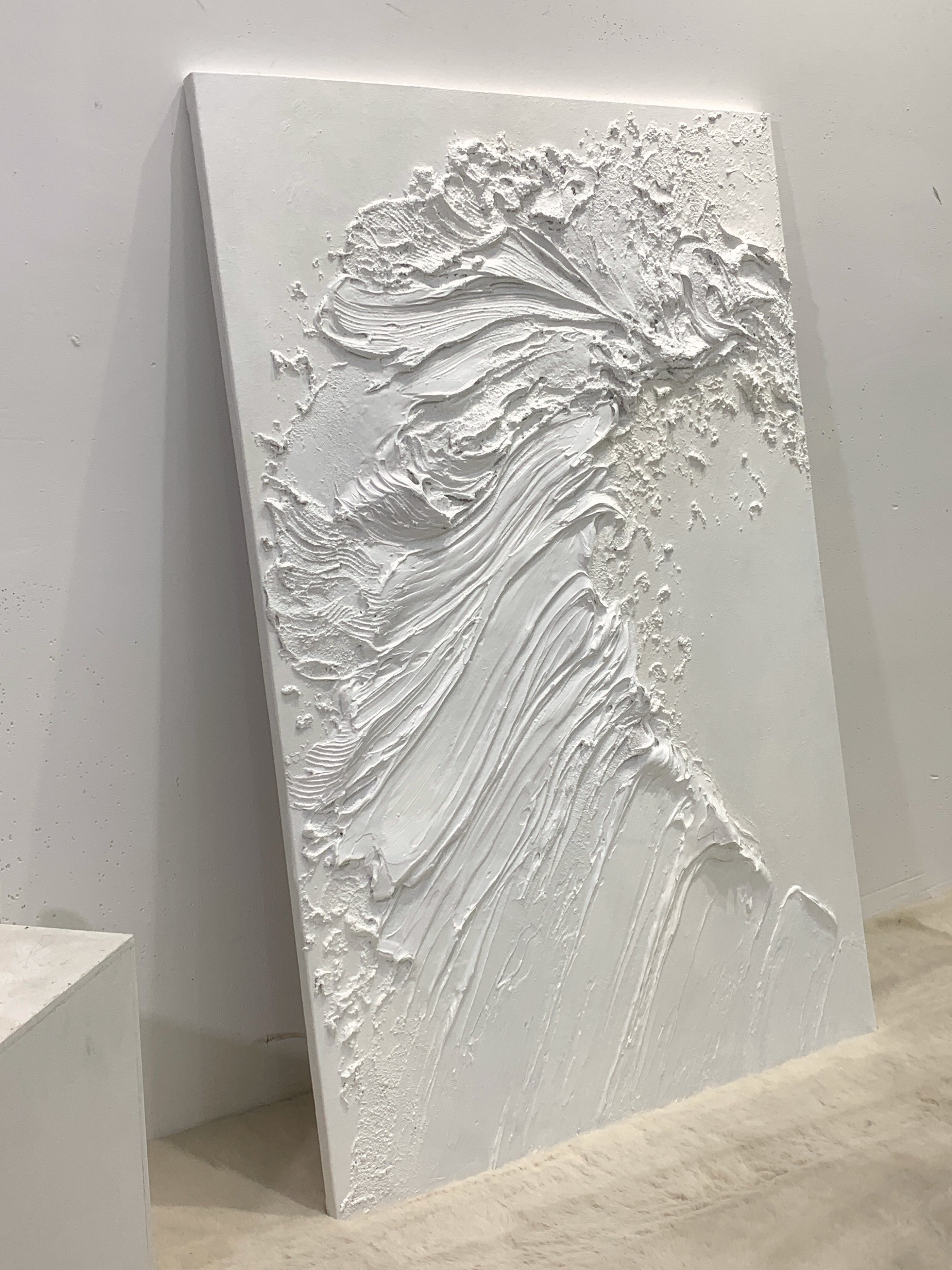 Silent Crest-White Waves & Sky 3D Touch Art-AURA119