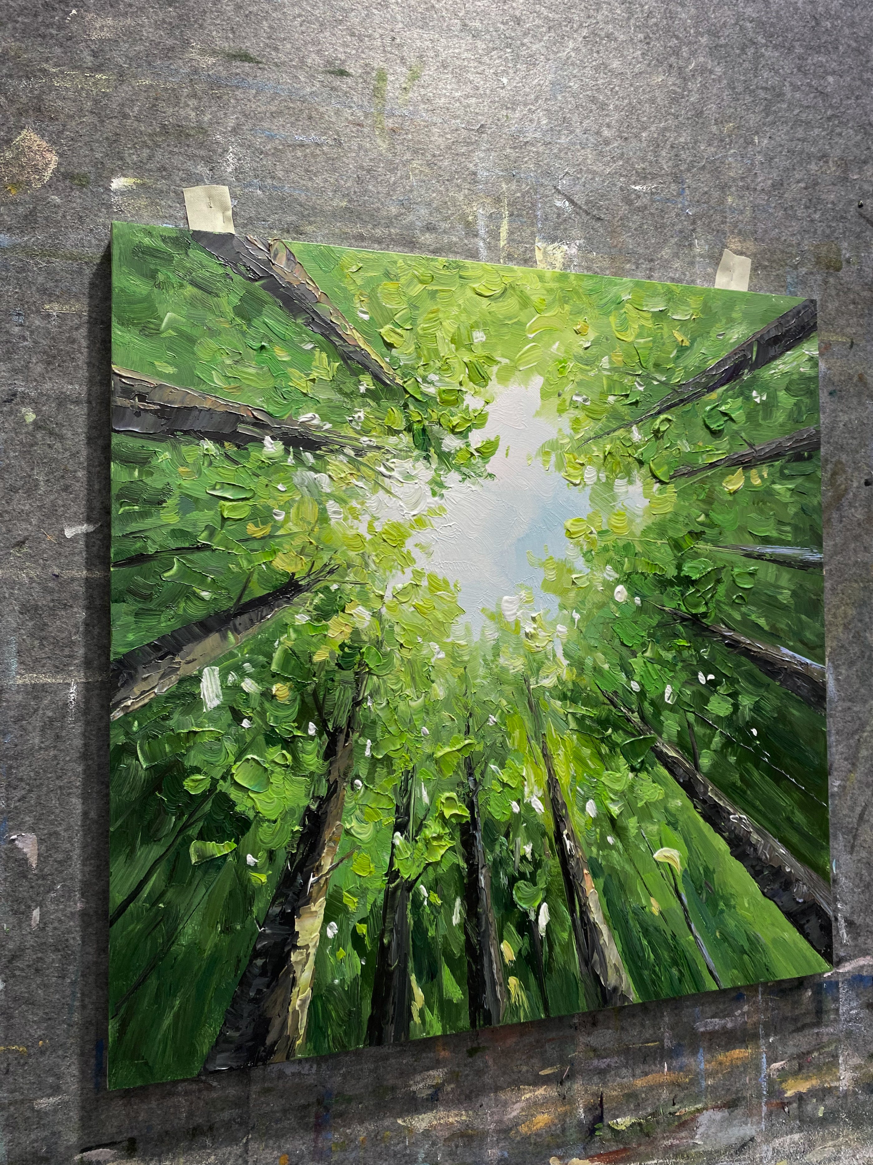 Green Landscape Modern Natural Style Art for Home Decor AURA322