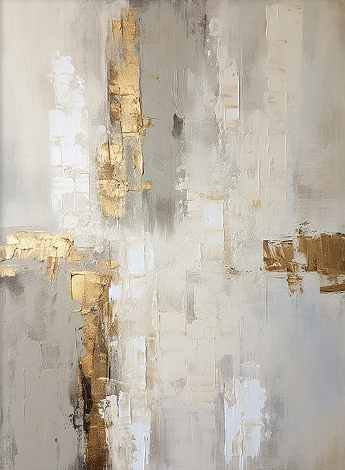 Soft Axis-Yellow & Gray Spatial Field-AURA096
