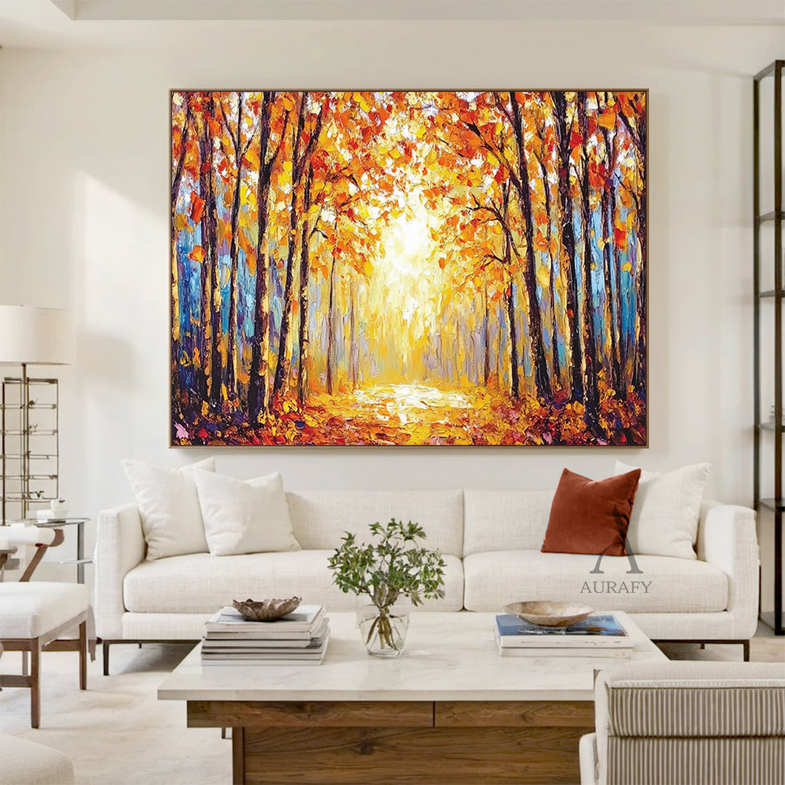 Colorful Landscape Wall Art Rustic Natural Home Decor Piece AURA308