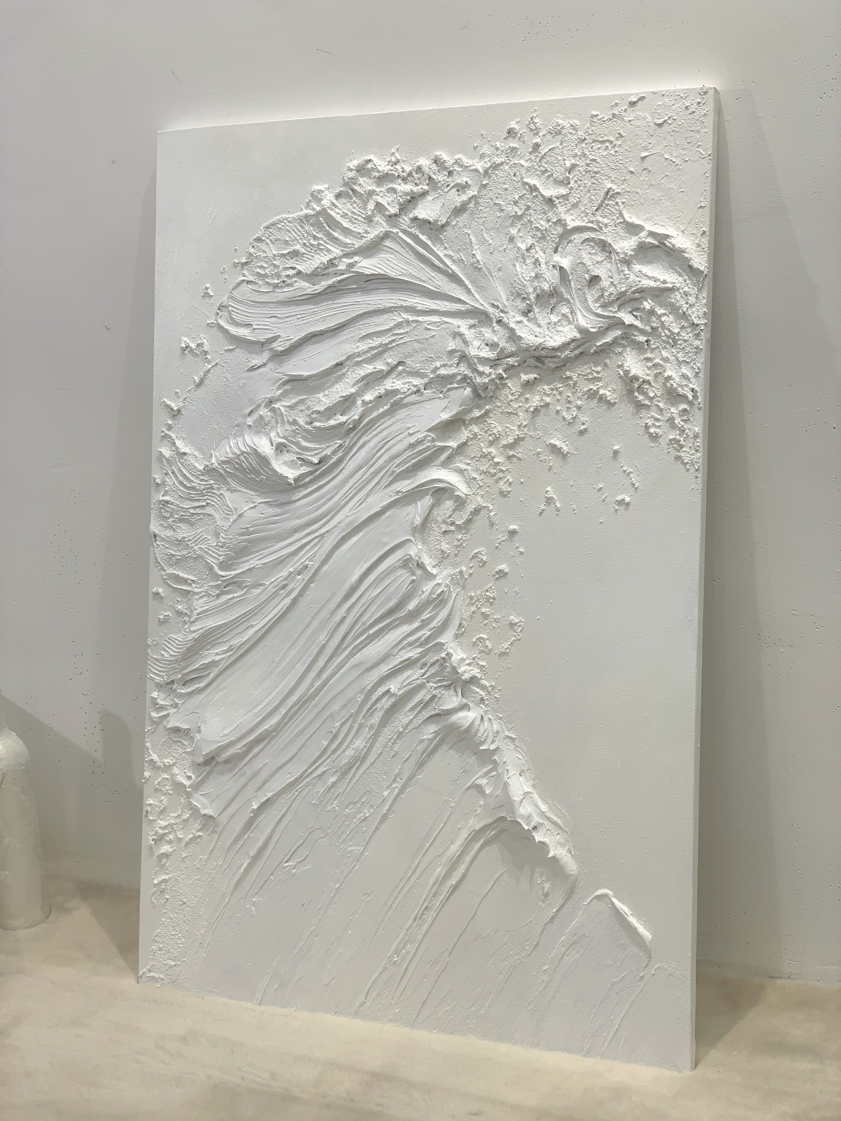 Silent Crest-White Waves & Sky 3D Touch Art-AURA119