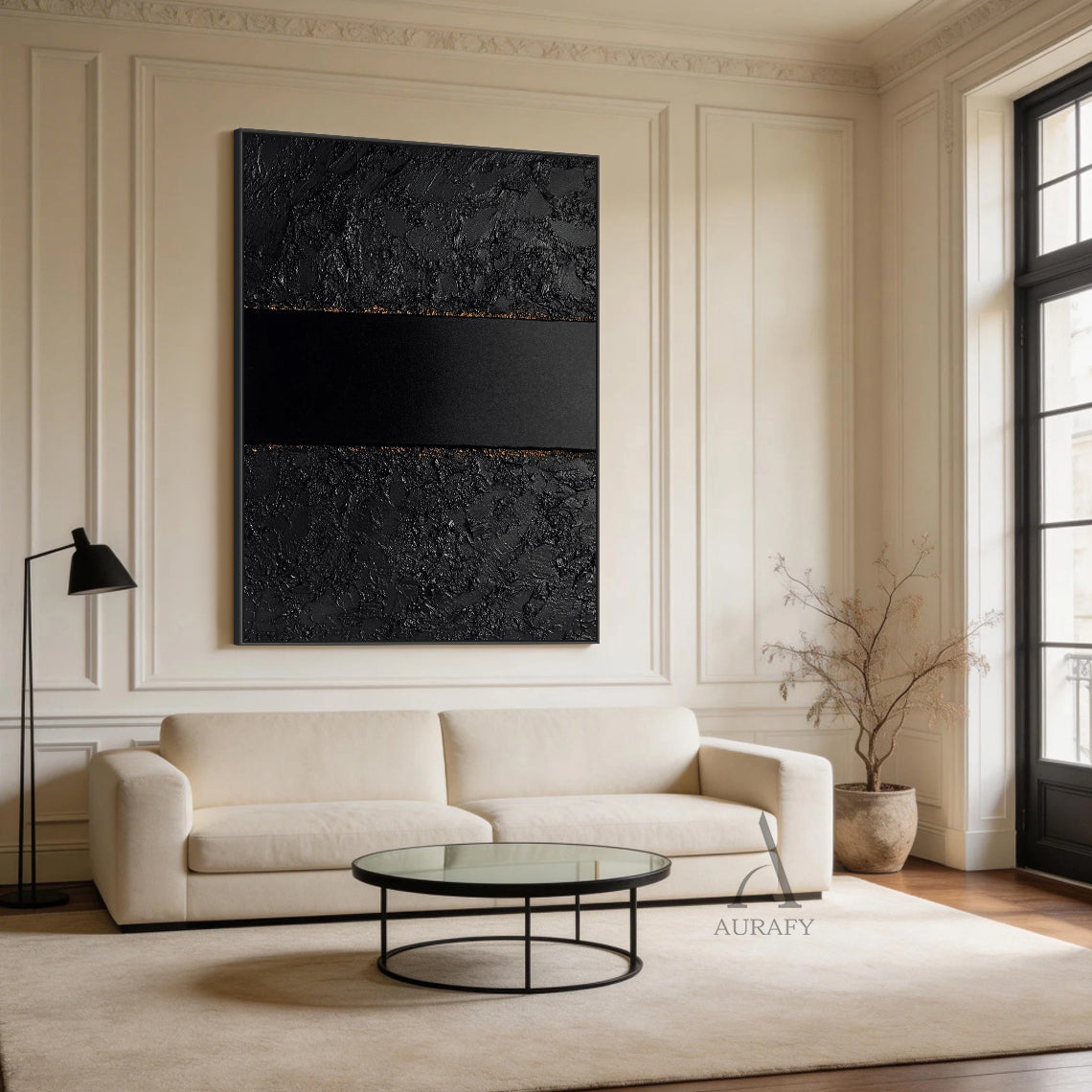 Black General Abstract Wall Art for Modern Home Decor AURA272