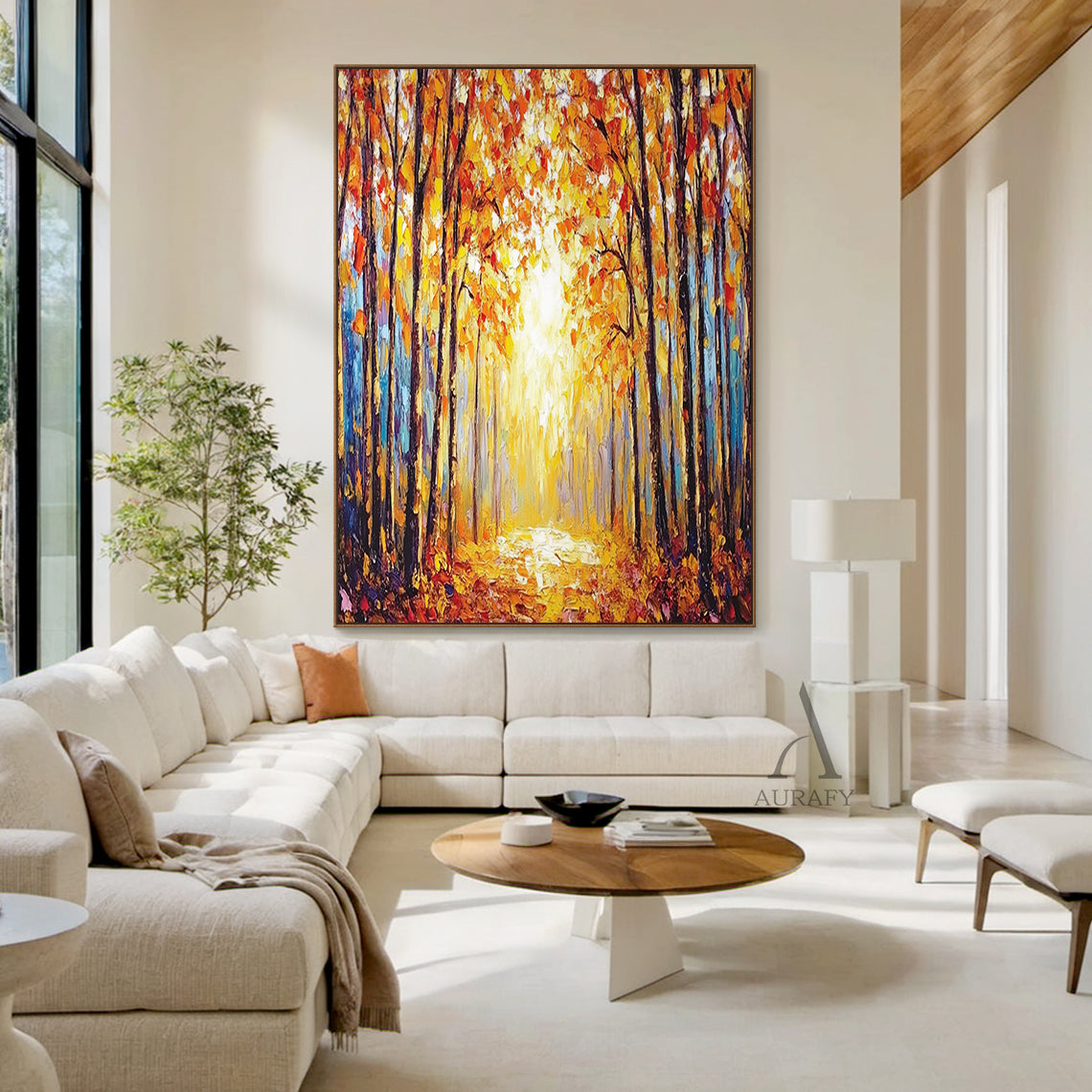 Colorful Landscape Wall Art Rustic Natural Home Decor Piece AURA308
