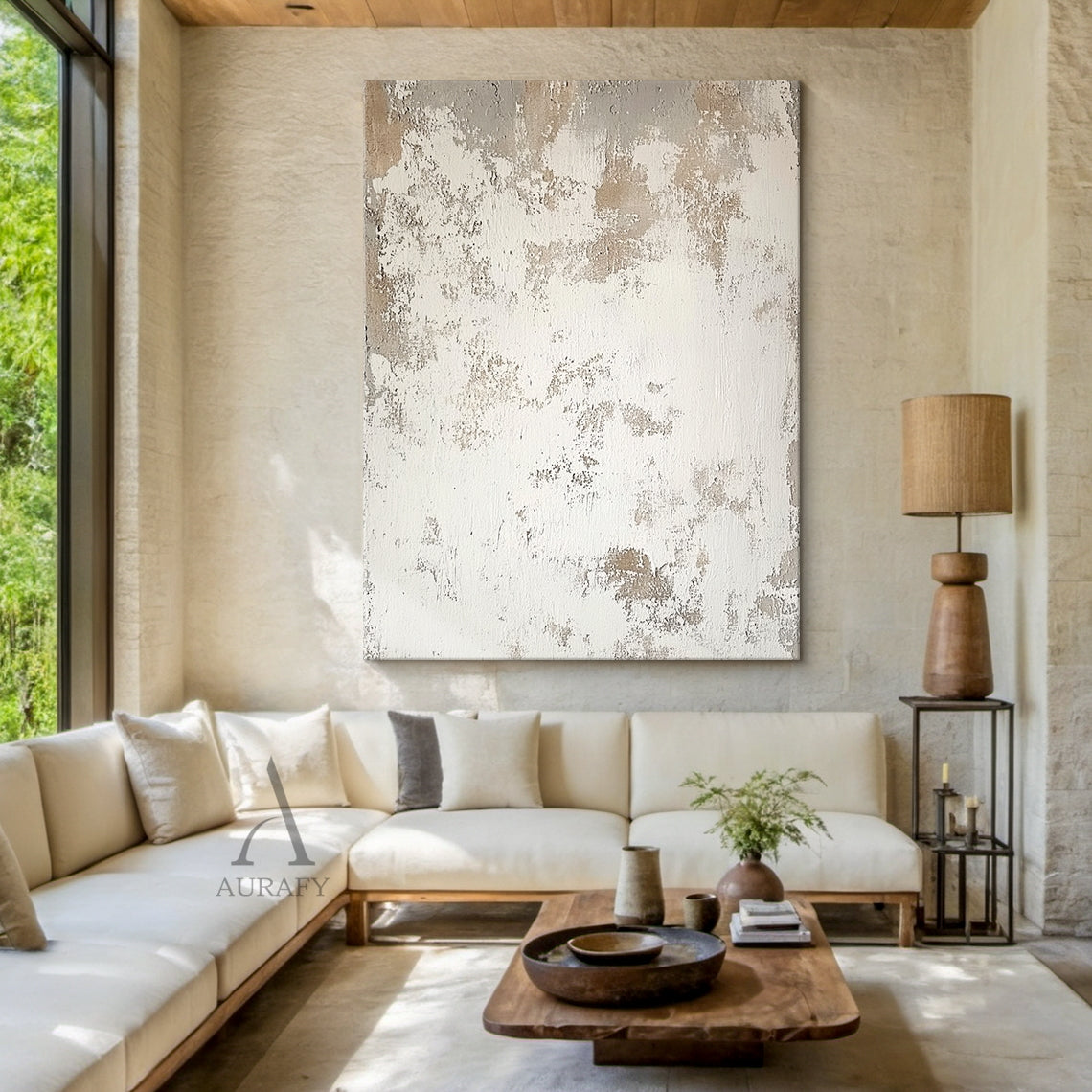 Weathered Plaster Abstract Wall Art - AURA697