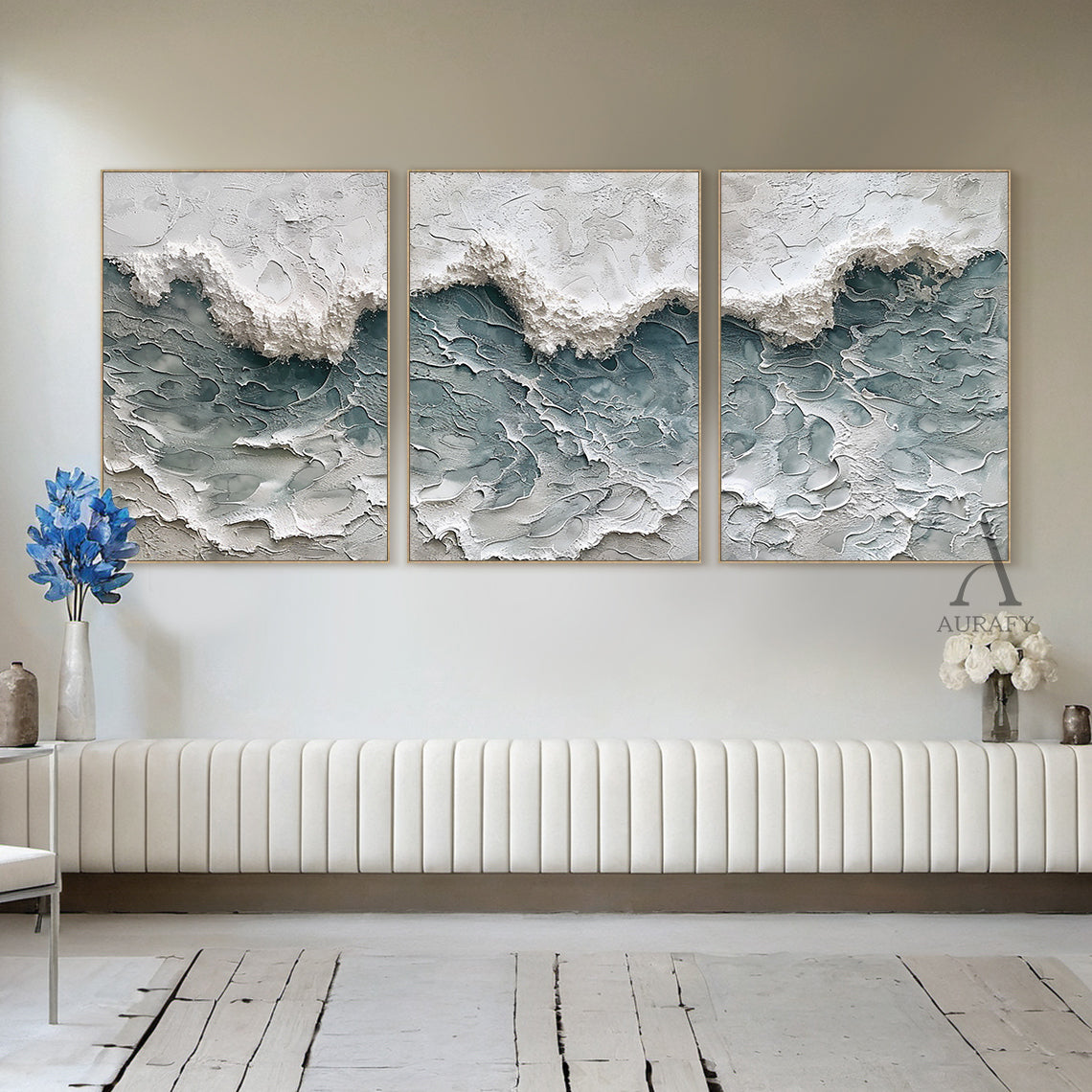 Stylish Blue White Coastal Sea-Inspired Summer Beach Casual Wear AURA327