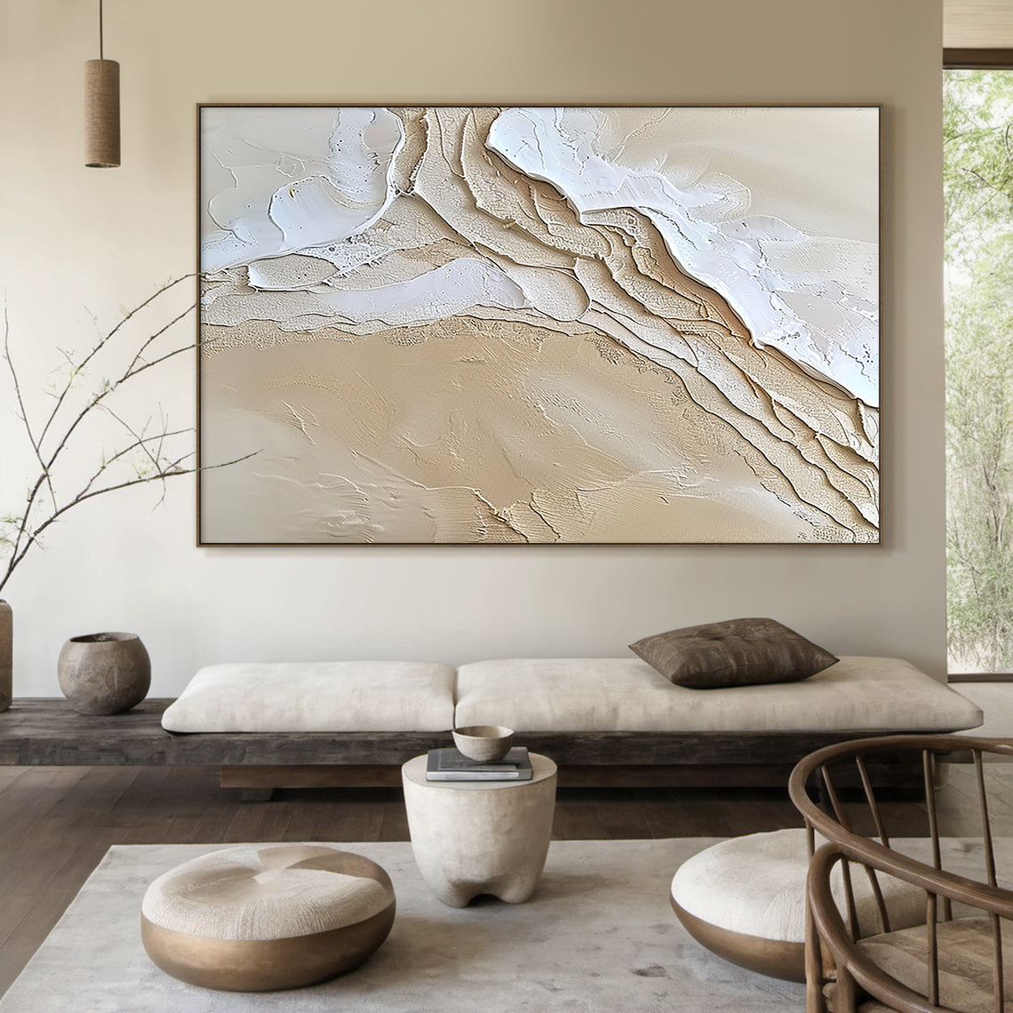 Silent Ridge-Beige Spatial Field-AURA090