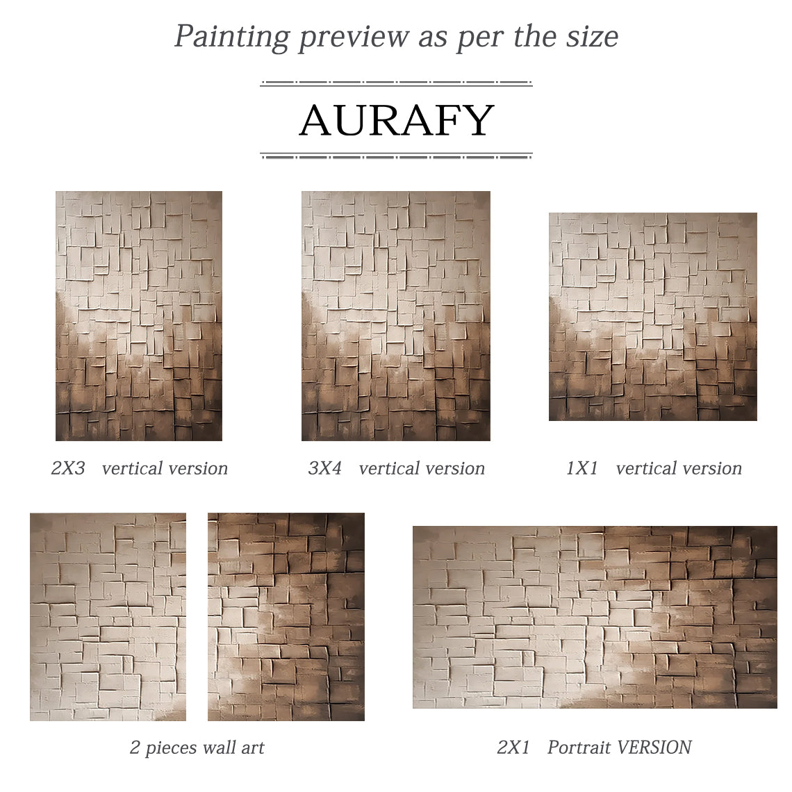 Wabi Sabi Beige Textured Abstract Wall Art Living Room Decor AURA075