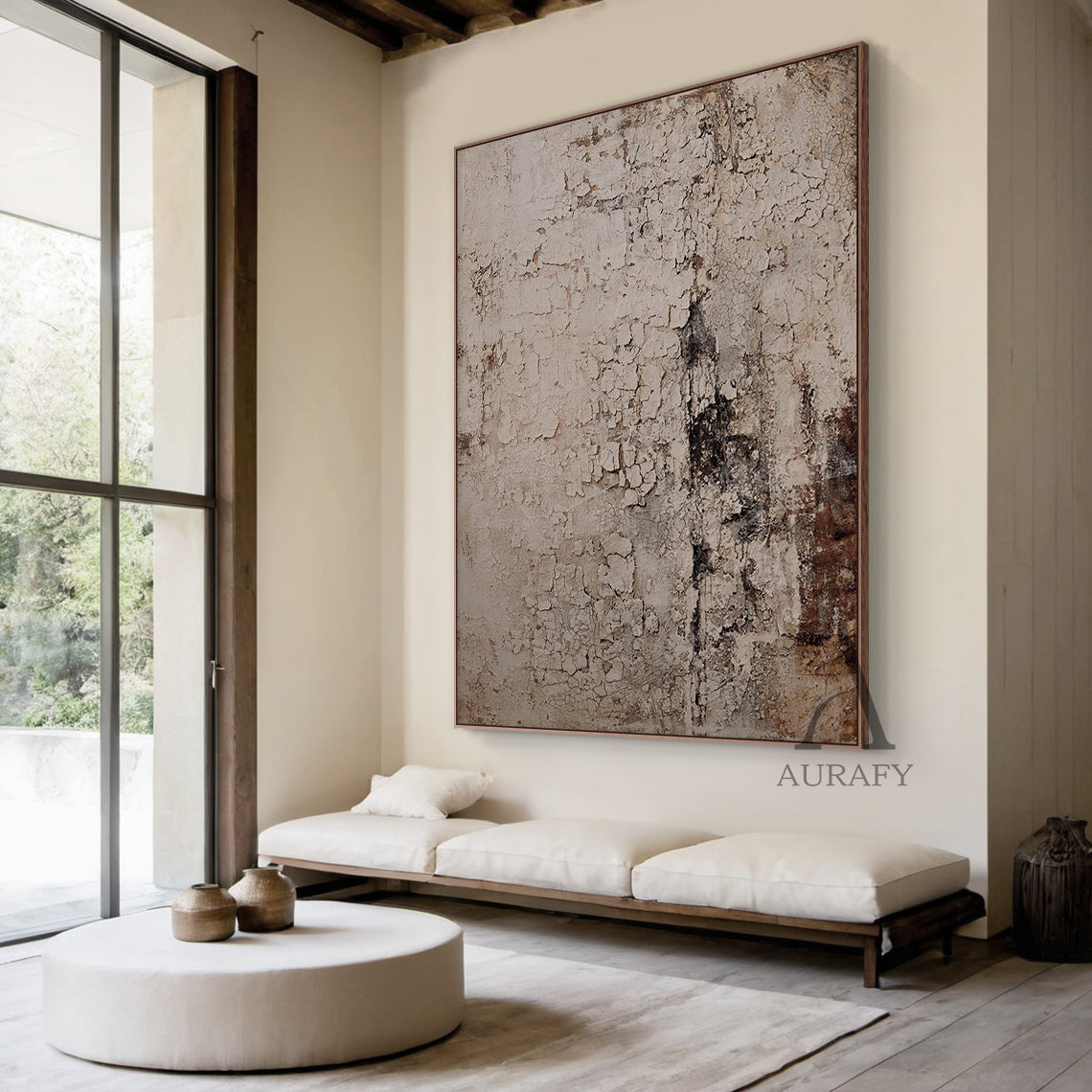 Gray Wabi Sabi Ceramic Vase for Minimalist Living Room Decor AURA242