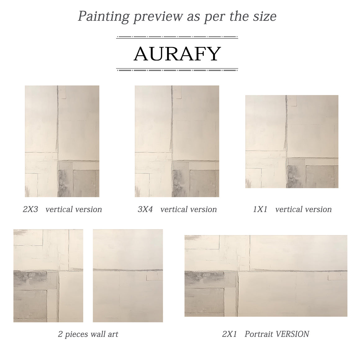 Minimalist Wall Art Beige Plaster Textured Japandi Style Tactile Surface Geometric Block Artwork AURA550