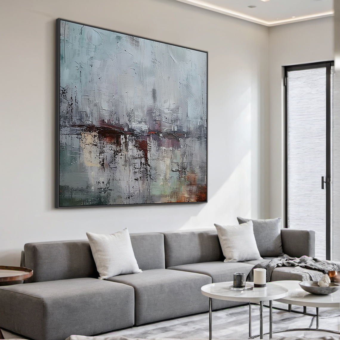 Gray Blue Wabi Sabi Style Home Decor for Cozy Spaces AURA229