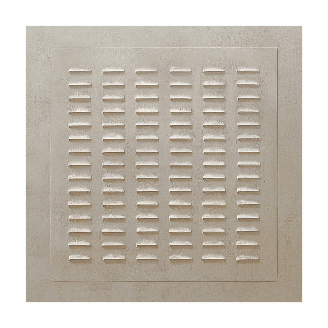 Minimalist Wall Art Beige Plaster Textured High-Relief Tactile Sculpted Modern Art Piece AURA450