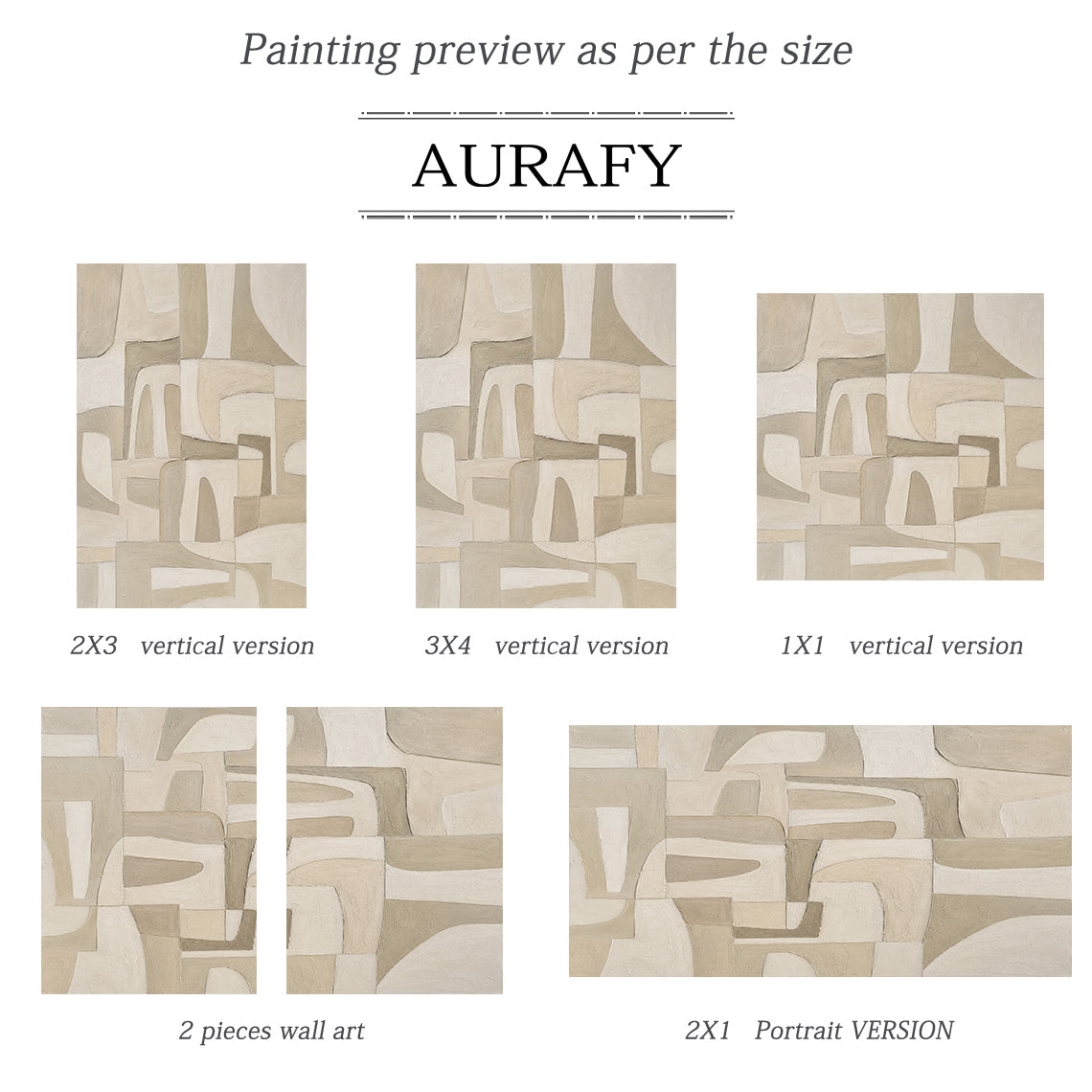 Beige Plaster Textured Japandi Minimalist Wall Art Tactile Sculpted Canvas Neutral Modern Organic Artwork AURA757