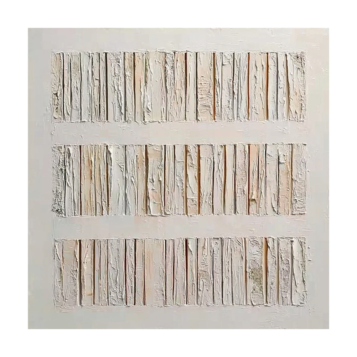 3D Textured Beige Abstract Modern Organic Sculpted High-Relief Tactile Surface Knife-Stroke Painting AURA453