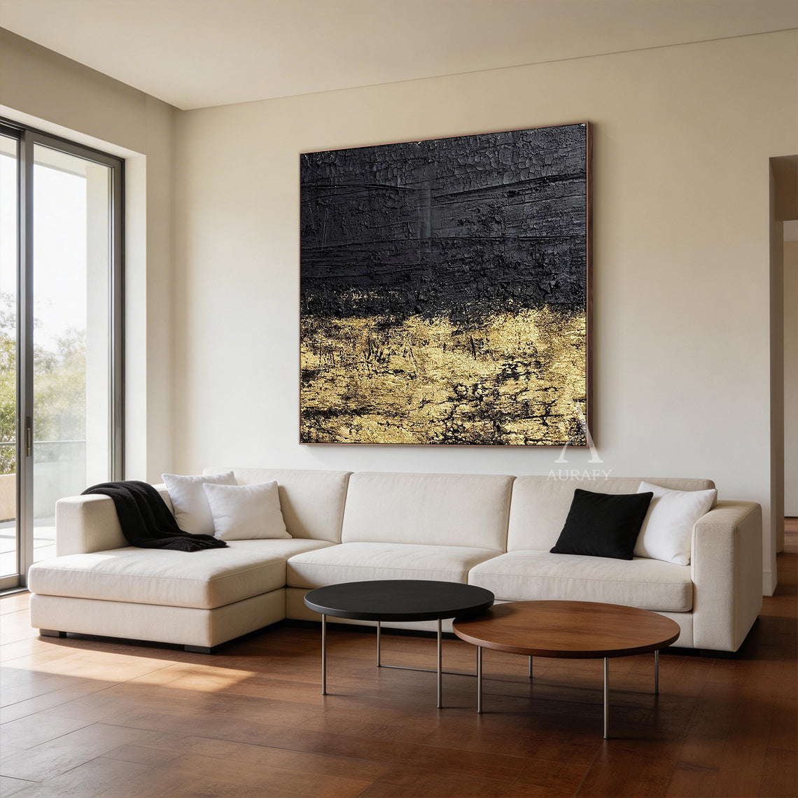 Black General Abstract Wall Art for Modern Home Office Decor AURA259