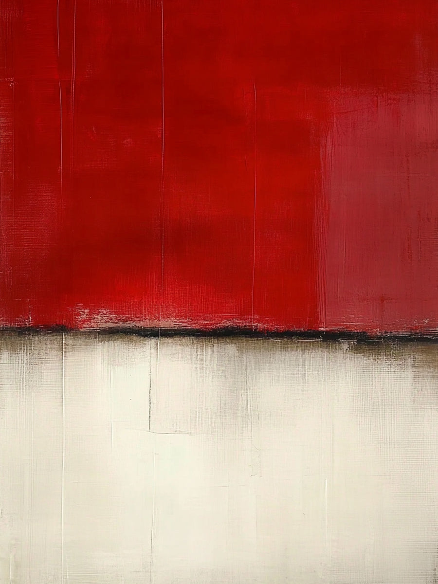 Abstract Red Beige Wall Art Modern Living Room Home Decor AURA384