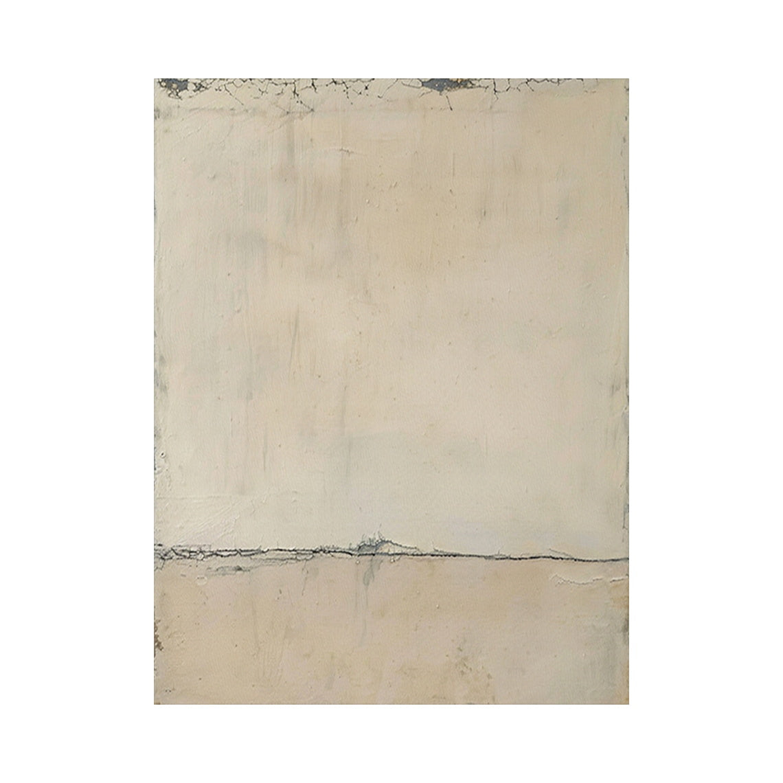 Minimalist Beige Horizon Wall Art - AURA700